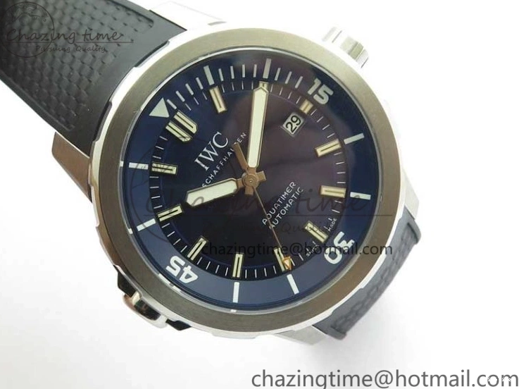 MIROTIME 0713 RelaxedFit Aquatimer Automatic IW329004 V6F 1:1 Best Edition Blue Dial on Rubber Strap MIYOTA 7095